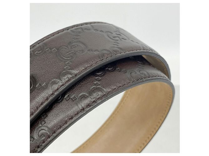 Gucci Interlocking G Ledergürtel Braun - Ansicht 5