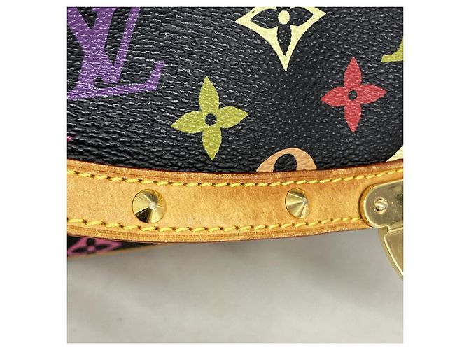 Borsa a tracolla Louis Vuitton Monogram Multicolor Sologne Nero - vista 11