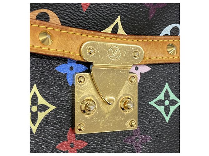 Borsa a tracolla Louis Vuitton Monogram Multicolor Sologne Nero - vista 12