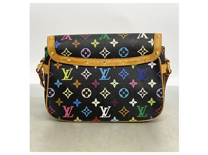 Borsa a tracolla Louis Vuitton Monogram Multicolor Sologne Nero - vista 13