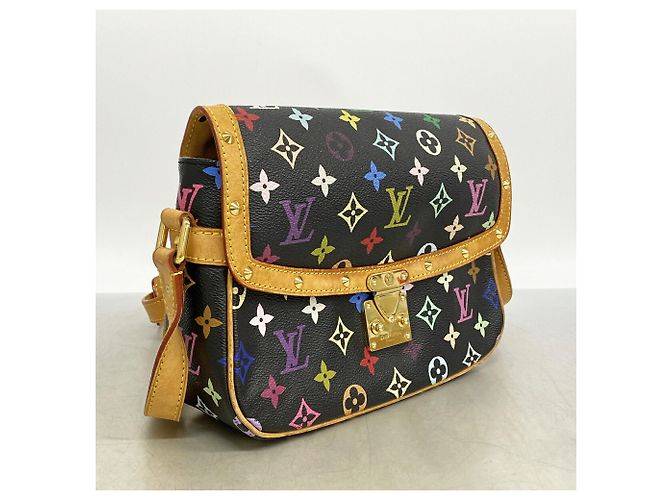 Borsa a tracolla Louis Vuitton Monogram Multicolor Sologne Nero - vista 2