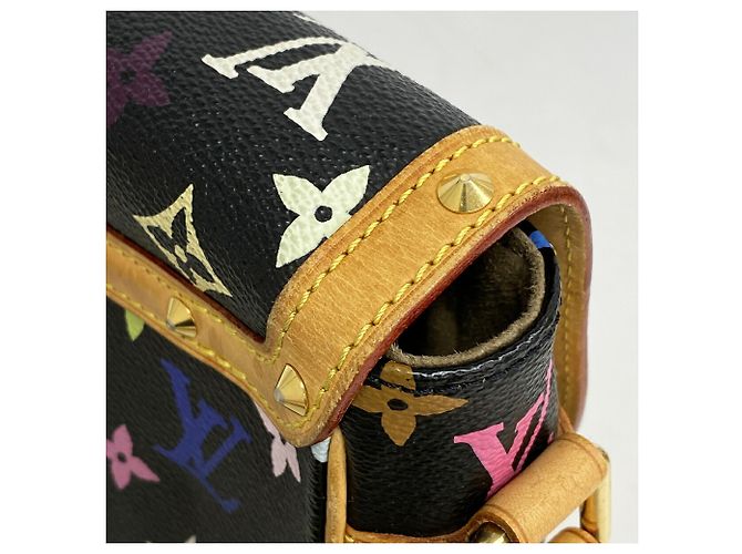 Borsa a tracolla Louis Vuitton Monogram Multicolor Sologne Nero - vista 7