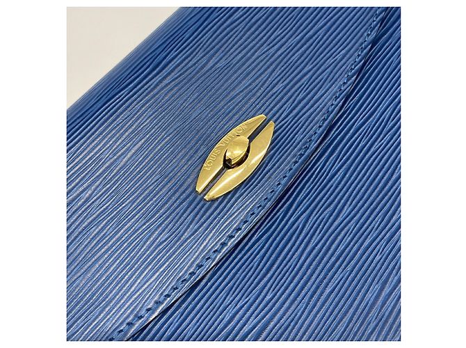 Borsa Louis Vuitton Epi Malzerbes Blu - vista 11