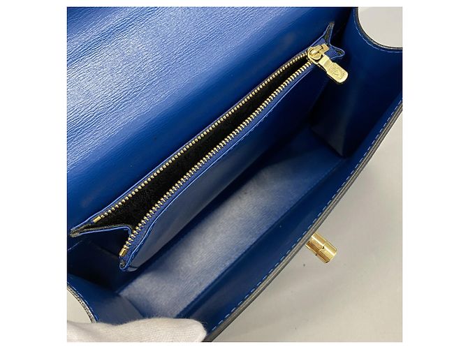 Borsa Louis Vuitton Epi Malzerbes Blu - vista 4