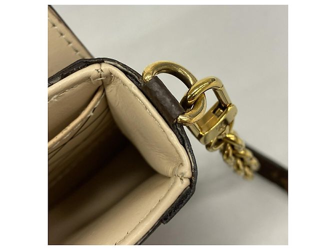 Borsa a tracolla Louis Vuitton Monogram Reverse Pochette Trunk Vertical Marrone - vista 7