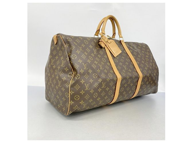 Louis Vuitton Boston Monogram Keepall 60 Marrone - vista 2