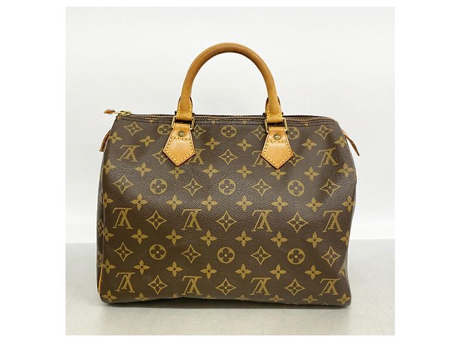 Borsa Louis Vuitton Monogram Speedy 30 Marrone - vista 10
