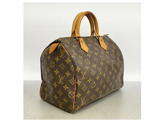 Borsa Louis Vuitton Monogram Speedy 30 Marrone - vista 2