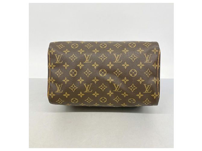 Borsa Louis Vuitton Monogram Speedy 30 Marrone - vista 3