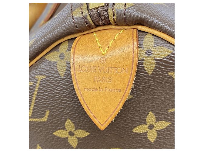 Borsa Louis Vuitton Monogram Speedy 30 Marrone - vista 5