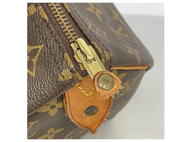 Borsa Louis Vuitton Monogram Speedy 30 Marrone - vista 7
