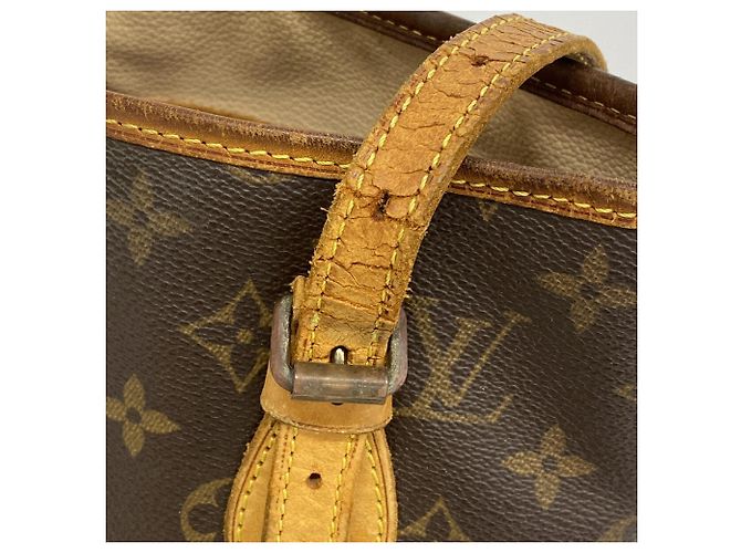 Borsa Tote Louis Vuitton Monogram Bucket PM Marrone - vista 7