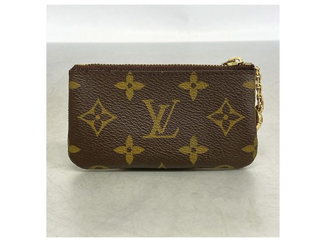 Louis Vuitton Monogram Pochette Clé Coin Case Castaño - vista 7