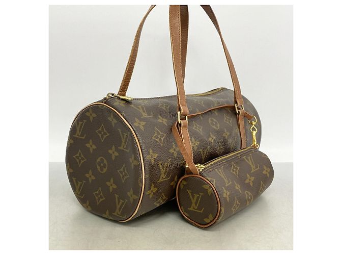 Borsa Louis Vuitton Monogram Papillon 30 Marrone - vista 2