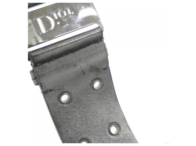 Borsa a tracolla Christian Dior in tela e pelle nera Nero - vista 10