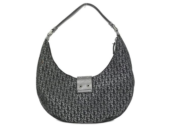 Borsa a tracolla Christian Dior in tela e pelle nera Nero - vista 2