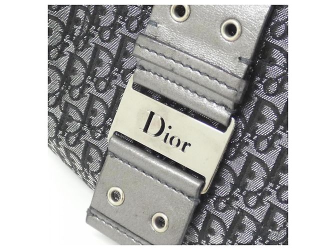 Borsa a tracolla Christian Dior in tela e pelle nera Nero - vista 4