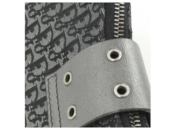 Borsa a tracolla Christian Dior in tela e pelle nera Nero - vista 5