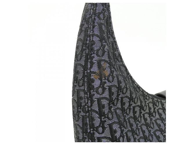 Borsa a tracolla Christian Dior in tela e pelle nera Nero - vista 6