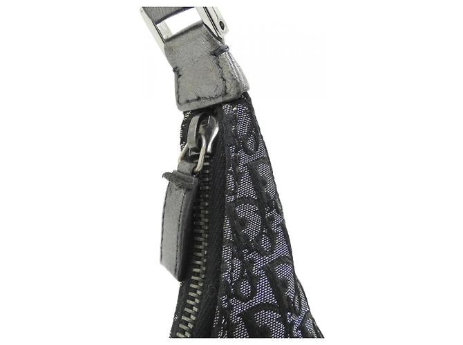 Borsa a tracolla Christian Dior in tela e pelle nera Nero - vista 7