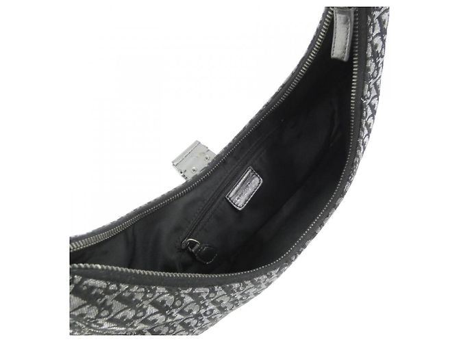 Borsa a tracolla Christian Dior in tela e pelle nera Nero - vista 9