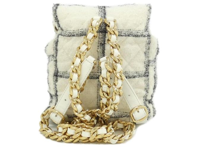 Chanel AS3615 Rucksack Schwarz Weiß - Ansicht 2