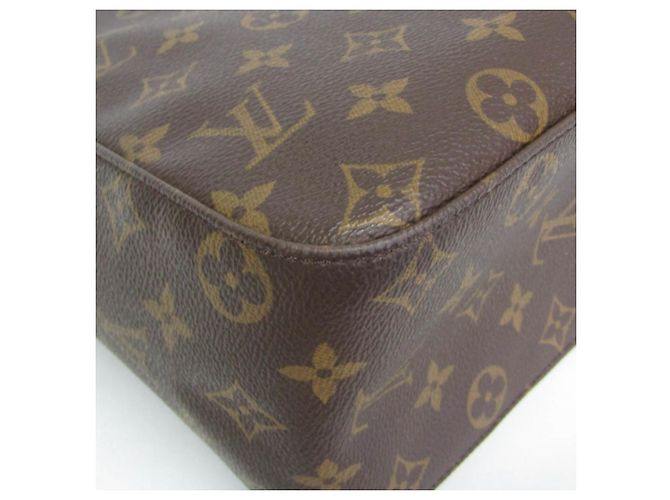 Borsa a tracolla Louis Vuitton Monogram Looping GM Marrone - vista 4