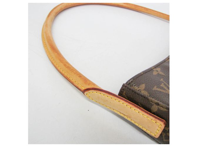 Borsa a tracolla Louis Vuitton Monogram Looping GM Marrone - vista 8