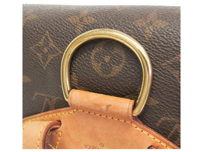 Mochila Louis Vuitton Monogram Montsouris MM M51136 para mujer Castaño - vista 13