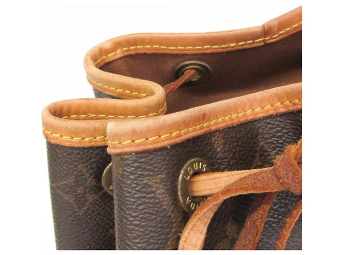 Mochila Louis Vuitton Monogram Montsouris MM M51136 para mujer Castaño - vista 14