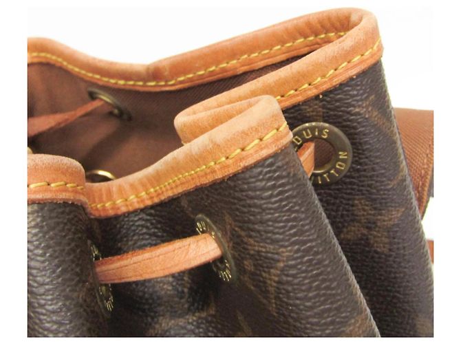 Mochila Louis Vuitton Monogram Montsouris MM M51136 para mujer Castaño - vista 15