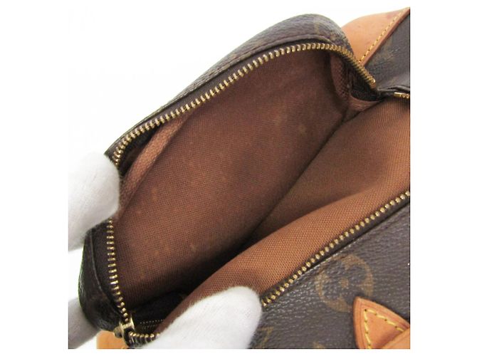 Mochila Louis Vuitton Monogram Montsouris MM M51136 para mujer Castaño - vista 17