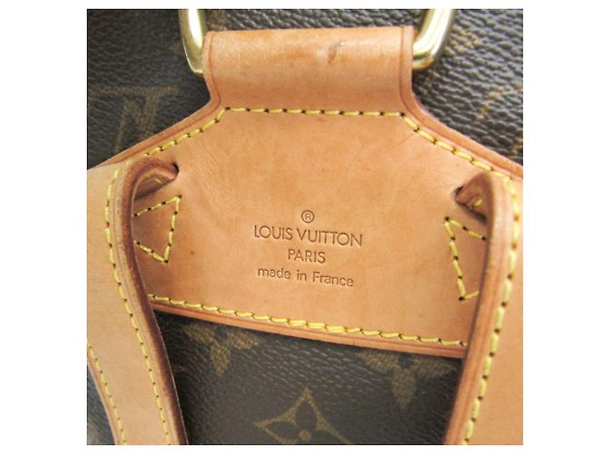 Mochila Louis Vuitton Monogram Montsouris MM M51136 para mujer Castaño - vista 19