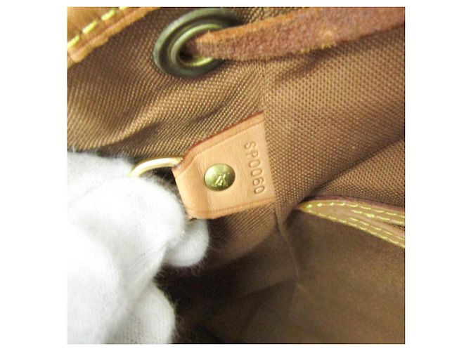 Mochila Louis Vuitton Monogram Montsouris MM M51136 para mujer Castaño - vista 20