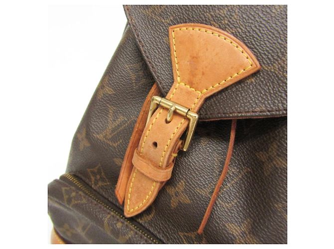 Mochila Louis Vuitton Monogram Montsouris MM M51136 para mujer Castaño - vista 8