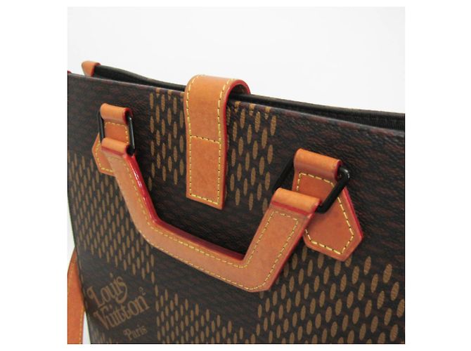 Louis Vuitton Damier Giant Abloh x NIGO Mini Tote N40355 Marrone - vista 10