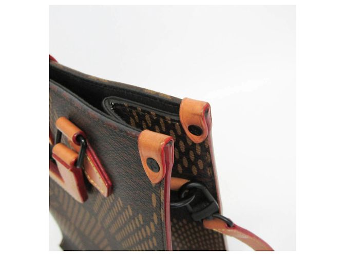 Louis Vuitton Damier Giant Abloh x NIGO Mini Tote N40355 Marrone - vista 11
