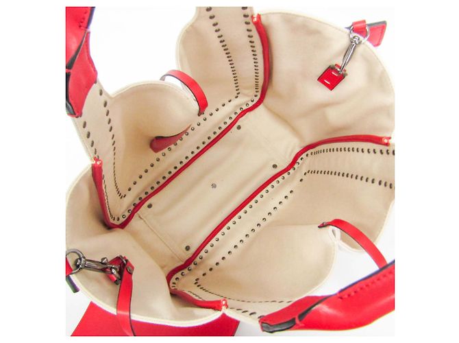 Borsa Valentino Garavani Atelier Bag 01 Small Bianco Rosso - vista 4