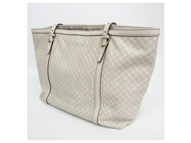 Borsa Tote in pelle Gucci Guccissima da donna Bianco sporco - vista 11