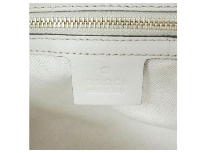 Borsa Tote in pelle Gucci Guccissima da donna Bianco sporco - vista 17