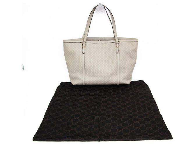 Borsa Tote in pelle Gucci Guccissima da donna Bianco sporco - vista 2