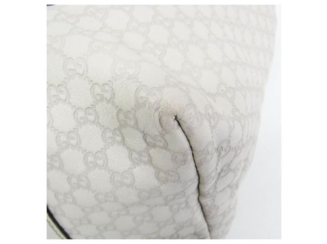 Borsa Tote in pelle Gucci Guccissima da donna Bianco sporco - vista 7