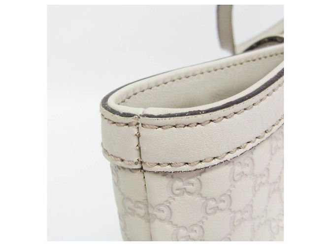 Borsa Tote in pelle Gucci Guccissima da donna Bianco sporco - vista 9