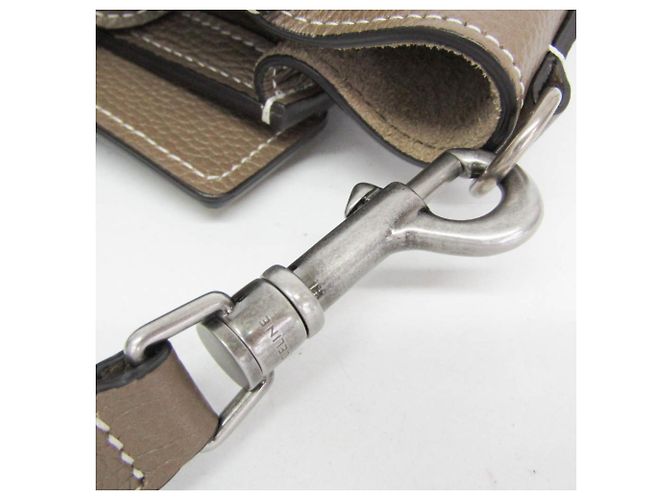 Céline Celine Luggage Nano 189243DRU Borsa a mano/Borsa a tracolla in pelle Grayish Grigio - vista 13