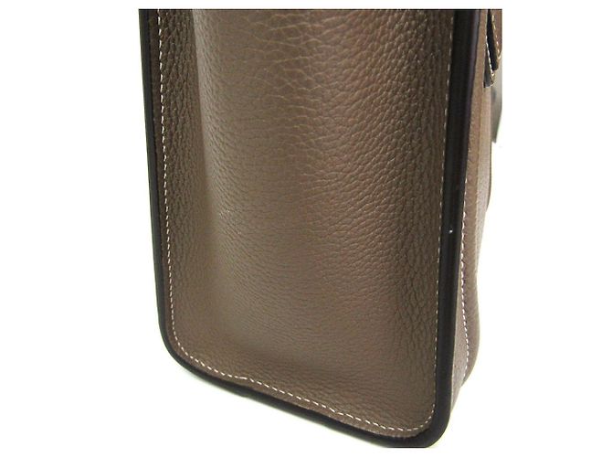 Céline Celine Luggage Nano 189243DRU Borsa a mano/Borsa a tracolla in pelle Grayish Grigio - vista 16