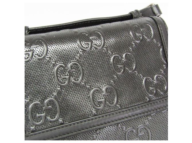 Borsa a tracolla Gucci GG Embossed 625782 Nero - vista 12