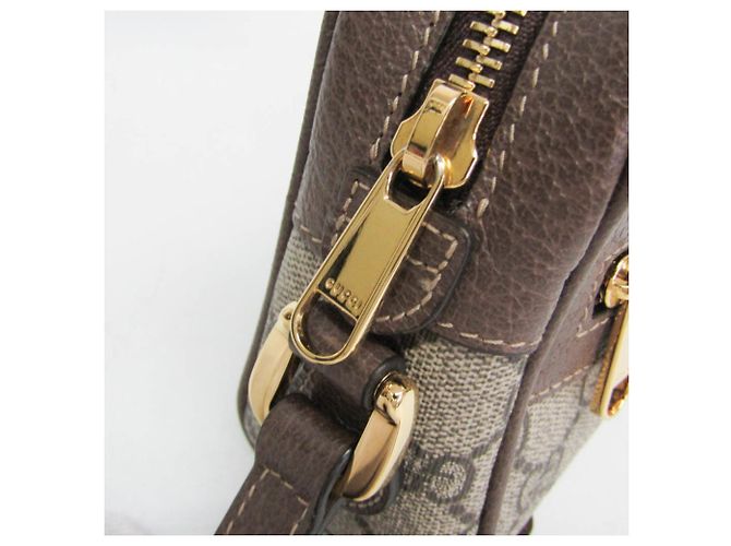 Borsa a tracolla piccola Gucci Ophidia Marrone Beige - vista 8
