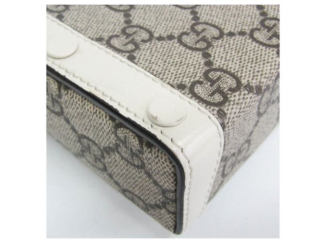 Borsa a tracolla Gucci Horsebit Small Bianco Beige - vista 4