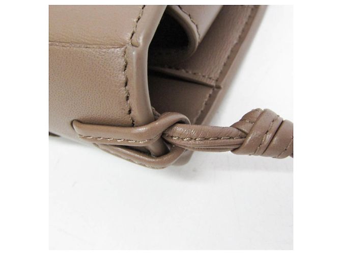 Borsa a tracolla piccola Bottega Veneta Intrecciato Cassette Marrone - vista 10