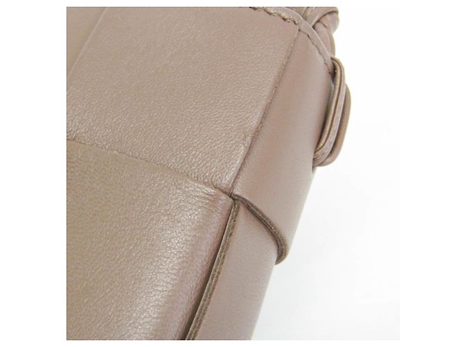 Borsa a tracolla piccola Bottega Veneta Intrecciato Cassette Marrone - vista 8